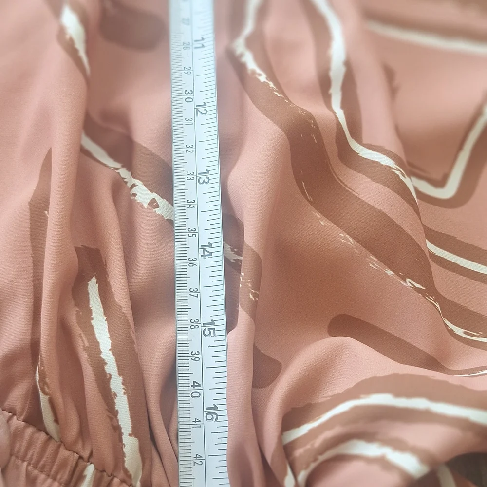 Casual, Cruise Short Jumper By RW&CO. Rust Brown Short Romper  Accents Sz M - Picture 10 of 12